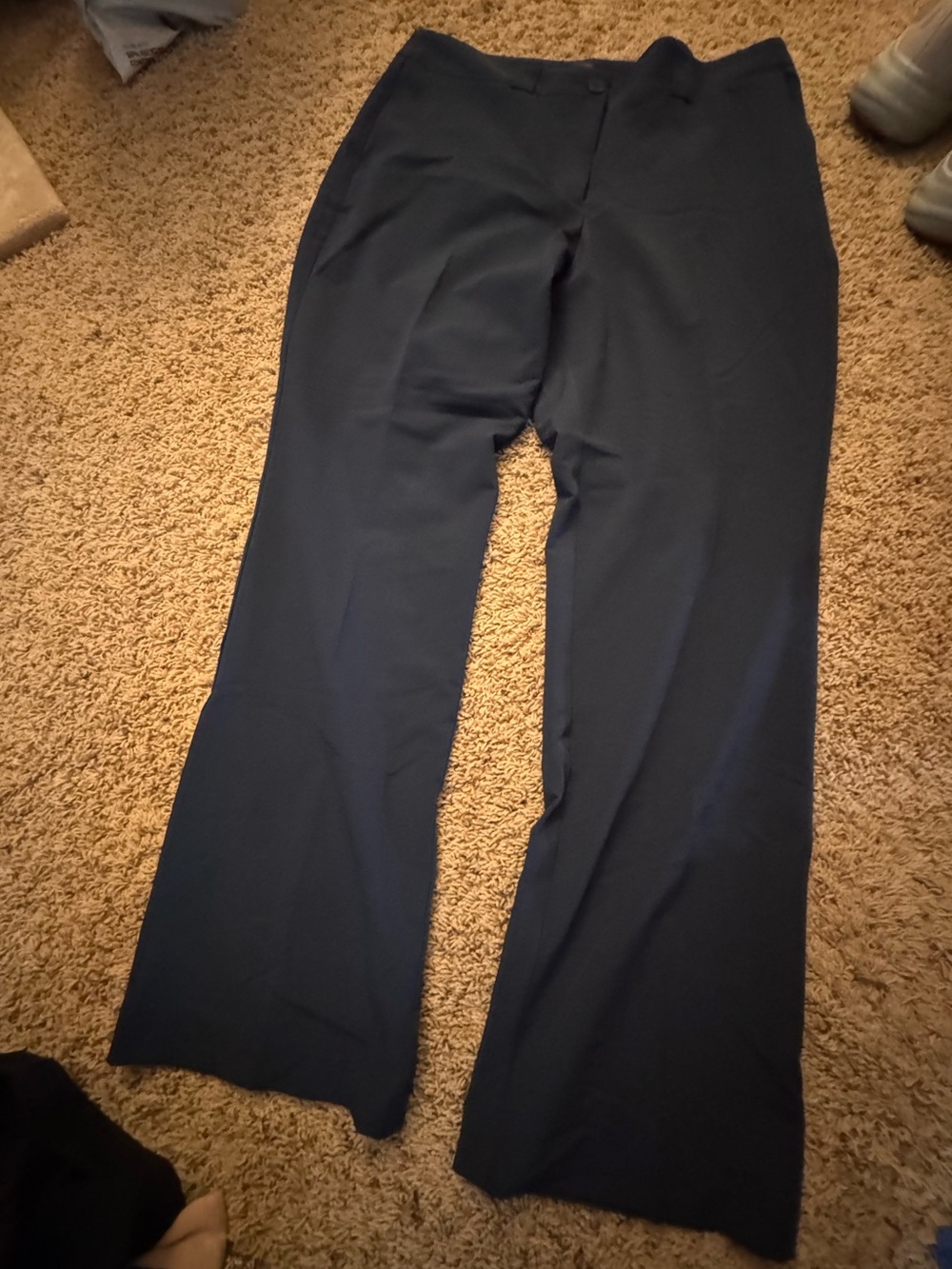 Worthington Navy Wide-Leg Dress Pants